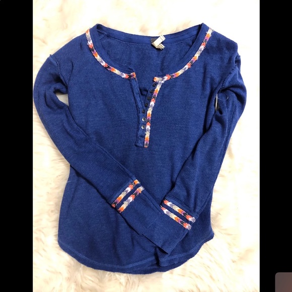 Free People Blue Thermal - Picture 4 of 6
